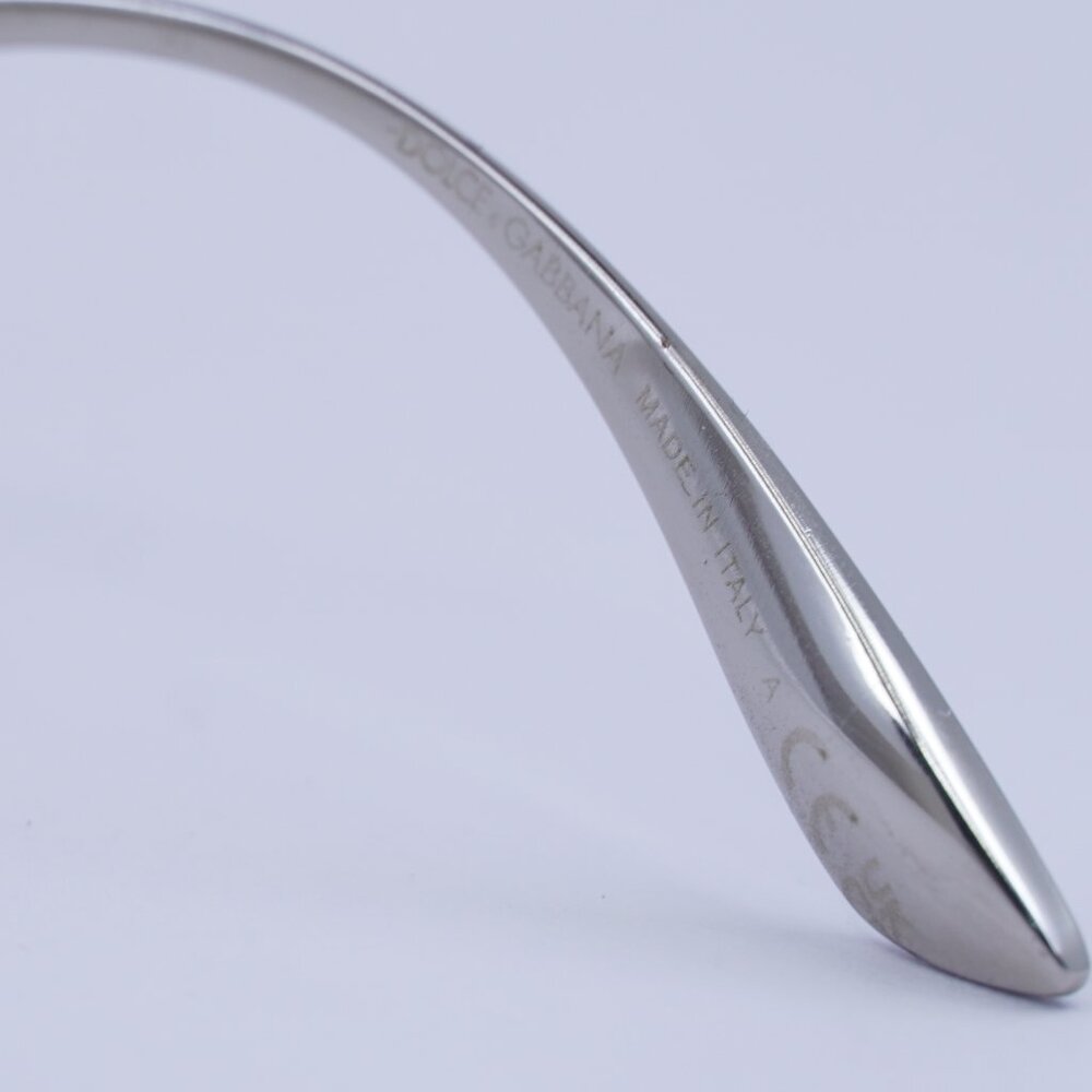 Dolce & Gabbana DG2319 05/6G Sunglasses Silver Rectangle Frame, Mirror Lenses - Picture 8 of 10